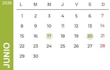 Feriados Junio 2025