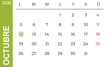 Feriados Octubre 2023